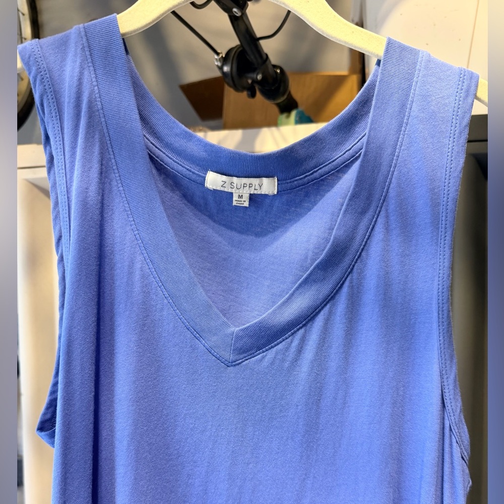 Z Supply Women's V-Neck Tank Top - Periwinkle Blue